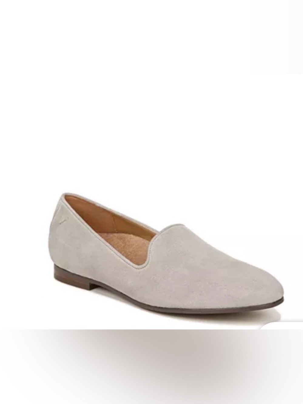 Vionic Willa ll Loafers Shoes in Dark taupe suede.